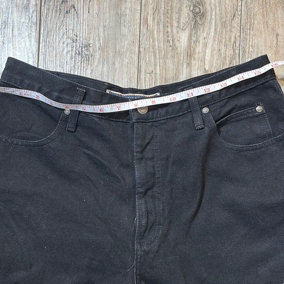 Harley-Davidson Biker Blues Black Denim Jeans Size 16 - Picture 12 of 12